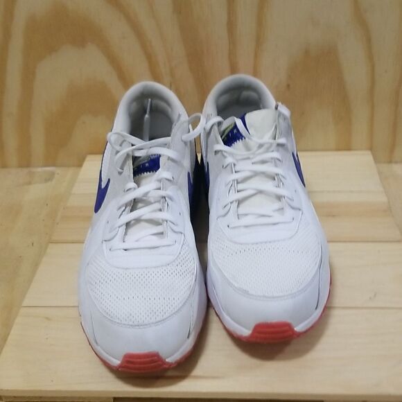 NIKE AIR MAX EXCEE MEN'S SHOES 2019 WHITE BLUE BRIGHT CACTUS SZ- 9 1/2 - Picture 8 of 9